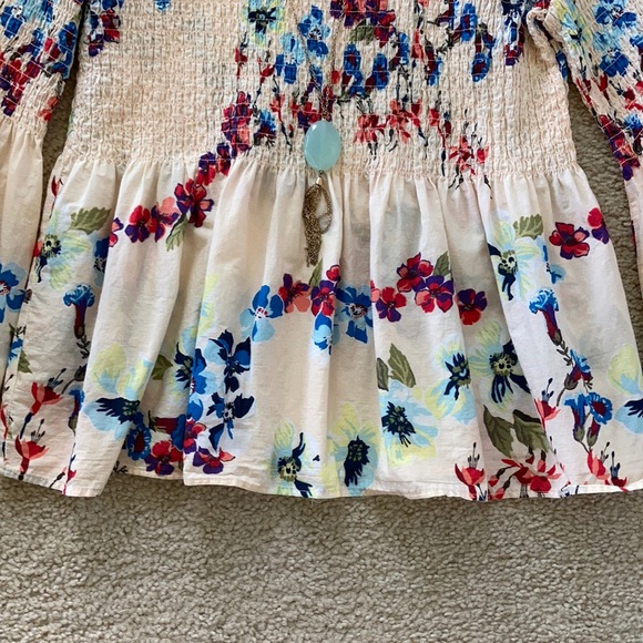 Jane and Delancey Smocked Bell Sleeve Top - Picture 5 of 6